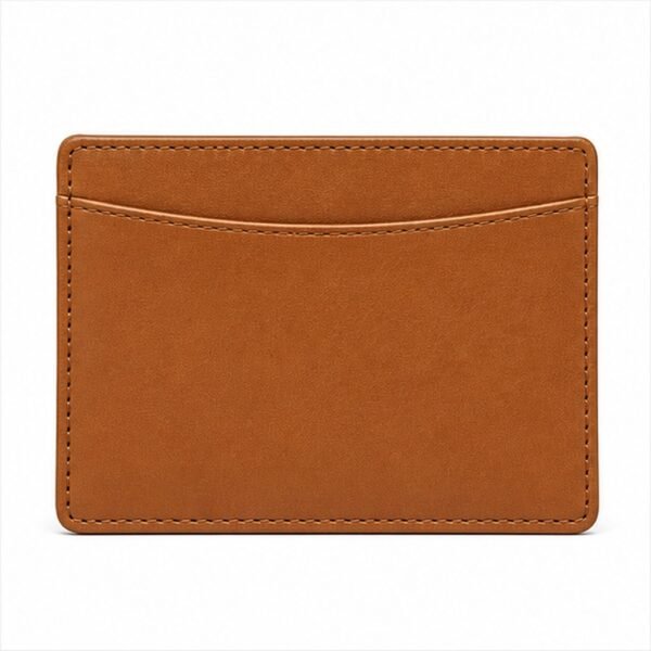 Slim Leather Card Holder - detail view