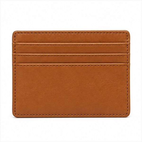 Slim Leather Card Holder - front view