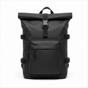 Waterproof Roll-Top Backpack - front view