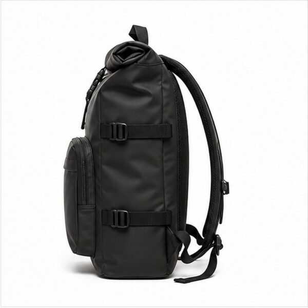 Waterproof Roll-Top Backpack - side view Waterproof Roll-Top Backpack - side view