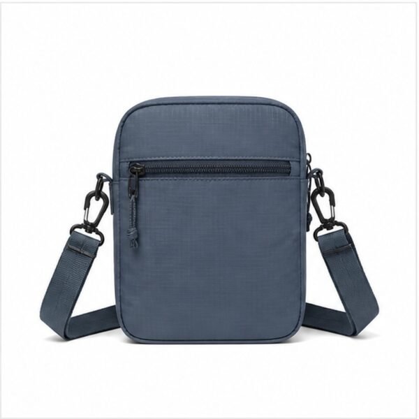 Compact Nylon Crossbody Bag - back view Compact Nylon Crossbody Bag - back view