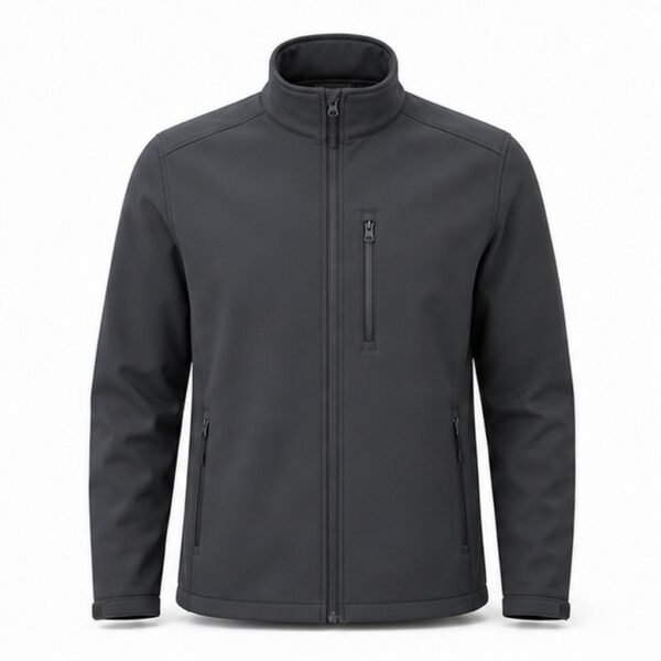 Unisex Softshell Utility Jacket - front view Unisex Softshell Utility Jacket - front view