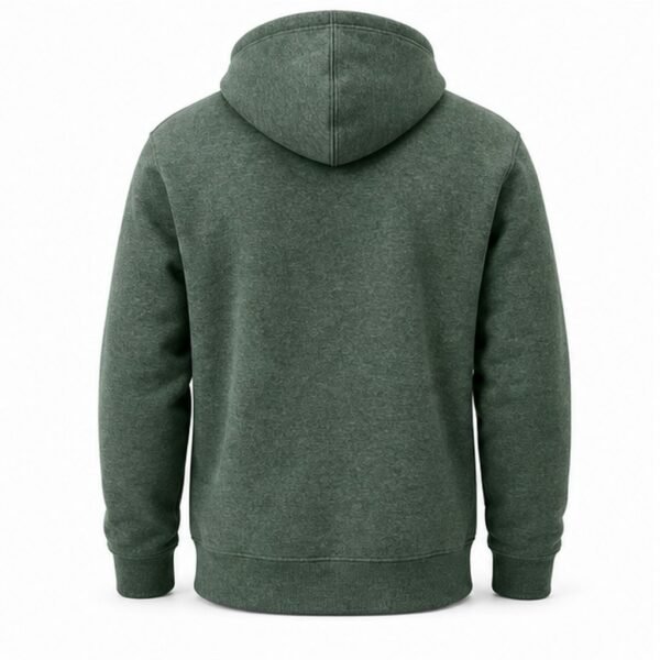 Heavyweight Fleece Zip Hoodie - back view Heavyweight Fleece Zip Hoodie - back view