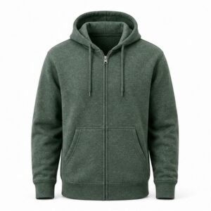 Heavyweight Fleece Zip Hoodie - front view Heavyweight Fleece Zip Hoodie - front view