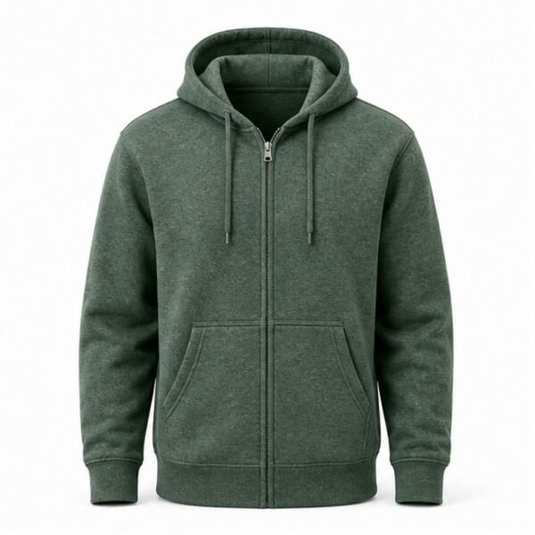 Heavyweight Fleece Zip Hoodie - front view Heavyweight Fleece Zip Hoodie - front view