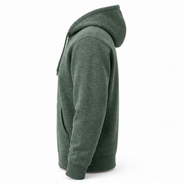 Heavyweight Fleece Zip Hoodie - side view Heavyweight Fleece Zip Hoodie - side view