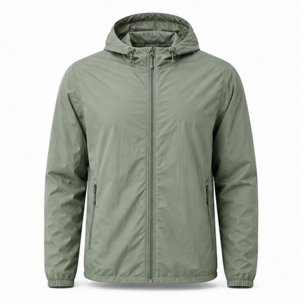 Lightweight Packable Windbreaker - front view Lightweight Packable Windbreaker - front view