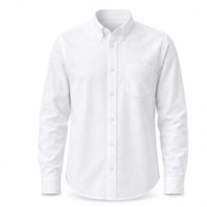 Men's Oxford Button-Down Shirt - front view Men's Oxford Button-Down Shirt - front view