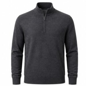 Men's Merino-Blend Quarter Zip - front view