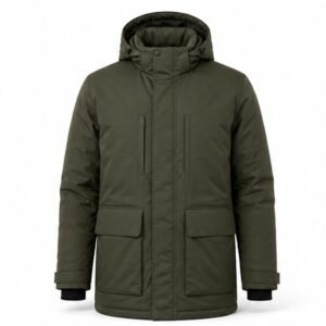 Men's Water-Resistant Parka - front view Men's Water-Resistant Parka - front view