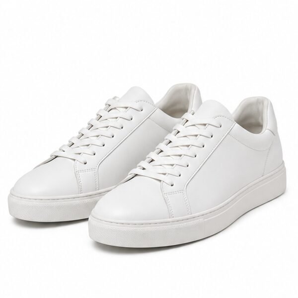 Minimal Leather Court Sneakers - front view Minimal Leather Court Sneakers - front view