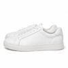 Minimal Leather Court Sneakers - side view Minimal Leather Court Sneakers - side view