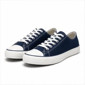 Canvas Lace-Up Sneakers - front view