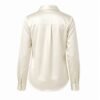 Women's Satin Utility Blouse - back view Women's Satin Utility Blouse - back view