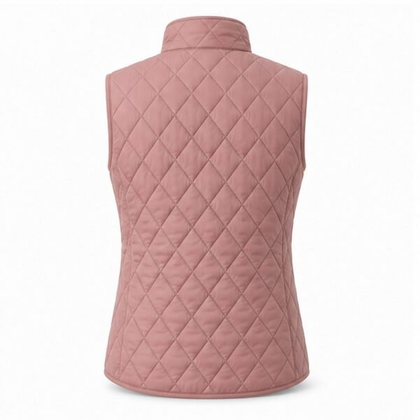 Women's Quilted Lightweight Vest - back view Women's Quilted Lightweight Vest - back view