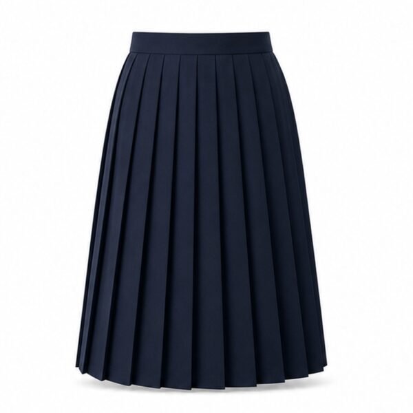 Women's Pleated A-Line Skirt - front view Women's Pleated A-Line Skirt - front view